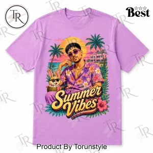 Bad Bunny Un Verano Sin Ti Retro Beach Graphic T-Shirt