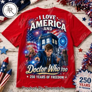 Doctor Who America 250 Patriotic T-Shirt