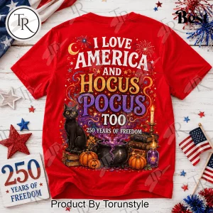 Hocus Pocus America 250 Years Of Freedom Patriotic T-Shirt