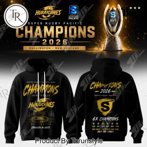 Wellington Hurricanes Super Rugby Pacific 2026 Champions Commemorative Pullover Hoodie Wellington Hurricanes Super Rugby Pacific 2026 Champions Commemorative Pullover Hoodie