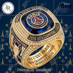 Paris Saint-Germain 2026 UEFA Champions League Winner Gold Ring