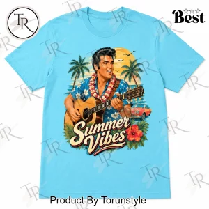 Elvis Presley Vintage Summer Vibes Retro Graphic T-Shirt