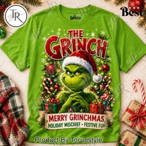 The Grinch Merry Grinchmas Festive Holiday T-Shirt