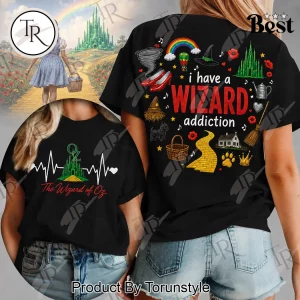 Wizard Of Oz Heartbeat Emerald City Wizard Addiction Graphic T-Shirt