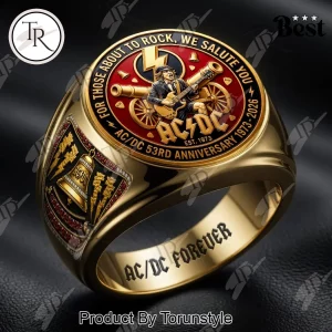AC/DC Band 53rd Anniversary 1973-2026 Commemorative Ring