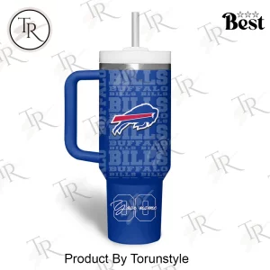 Buffalo Bills NFL Custom Name 40oz Tumbler