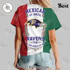 Baltimore Ravens Mexican Heritage Pride Fan Graphic Women's T-Shirt