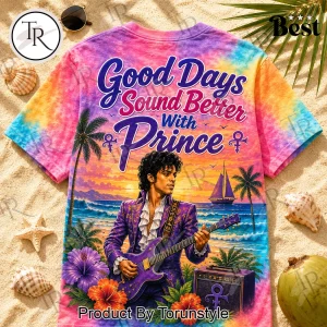 Prince Good Days Sound Better Summer Vibes Tie Dye Graphic T-Shirt