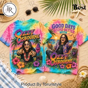 Ozzy Osbourne Good Days Summer Vibes Retro Tie Dye Graphic T-Shirt Ozzy Osbourne Good Days Summer Vibes Retro Tie Dye Graphic T-Shirt