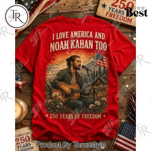 Noah Kahan Fan America 250 Years Of Freedom Graphic T-Shirt