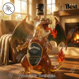 Pokémon Charizard Dragon Shaped Whiskey Decanter Bottle