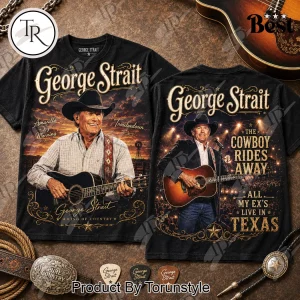 George Strait King of Country Vintage Double-Sided Graphic T-Shirt George Strait King of Country Vintage Double-Sided Graphic T-Shirt