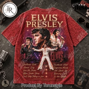 Elvis Presley The King of Rock and Roll Vintage Retro Tribute T-Shirt
