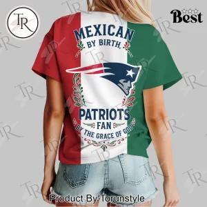 New England Patriots Mexican Flag Heritage Pride Women's Graphic T-Shirt