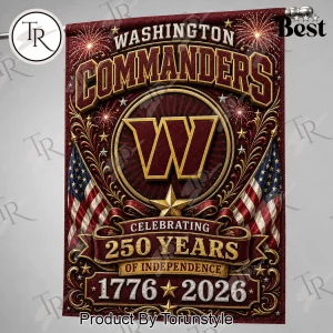 Washington Commanders Commemorative 1776-2026 Outdoor Garden Flag