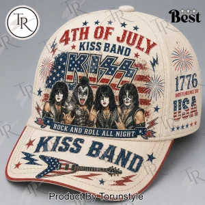 KISS Band 4th of July Patriotic American Flag Vintage Rock Music Baseball Cap