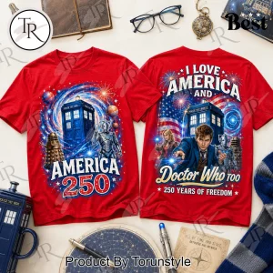 Doctor Who America 250 Patriotic T-Shirt