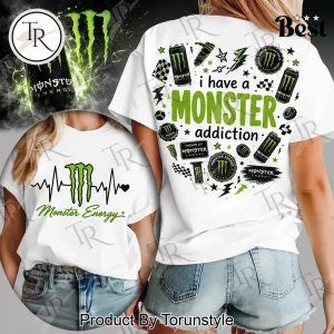 Monster Energy Heartbeat EKG Lover Premium Graphic T-Shirt Monster Energy Heartbeat EKG Lover Premium Graphic T-Shirt