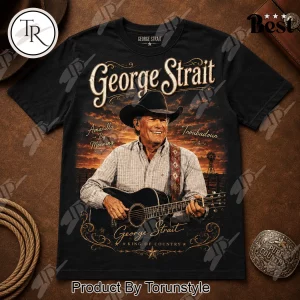 George Strait King of Country Vintage Double-Sided Graphic T-Shirt