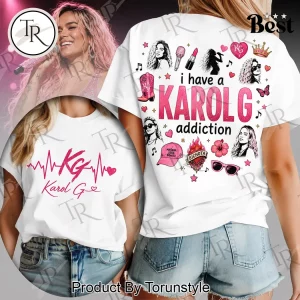 Karol G Bichota Mañana Será Bonita Fan Merch Pink Heartbeat Graphic T-Shirt Karol G Bichota Mañana Será Bonita Fan Merch Pink Heartbeat Graphic T-Shirt