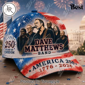 Dave Matthews Band America 250 Years Of Freedom Commemorative Patriotic Classic Cap Dave Matthews Band America 250 Years Of Freedom Commemorative Patriotic Classic Cap