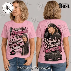 Morgan Wallen Whiskey Glasses Last Night Vintage Pink Country Music Concert T-Shirt
