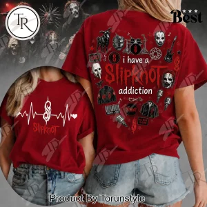 Slipknot Heartbeat Pulse Heavy Metal Rock Band Graphic T-Shirt