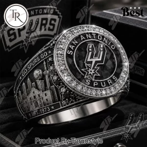San Antonio Spurs Est 1973 Commemorative Championship Style Fan Ring