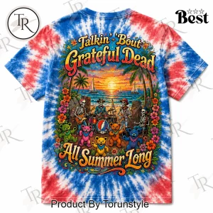 Grateful Dead Dancing Bears Summer Vibes Retro Psychedelic Tie Dye T-Shirt