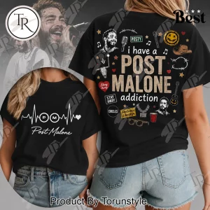 Post Malone Heartbeat Lover Music Fan Merch Graphic T-Shirt