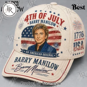 Barry Manilow American Legend Patriotic 4th of July Vintage Baseball Cap Barry Manilow American Legend Patriotic 4th of July Vintage Baseball Cap