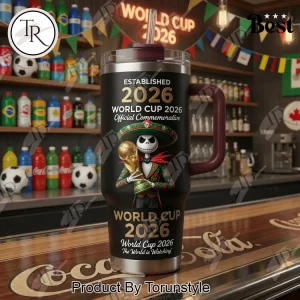 World Cup 2026 Official Commemorative Jack Skellington 40oz Tumbler