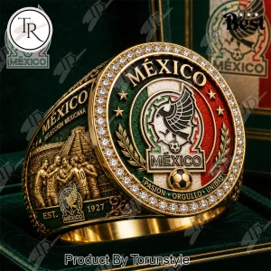 Mexico National Football Team Gold Plated Luxury Commemorative Championship Ring