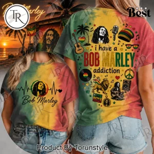 Bob Marley Heartbeat Reggae Music Fan Graphic T-Shirt
