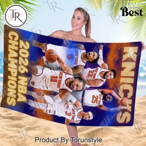 New York Knicks 2026 NBA Champions Commemorative Beach Towel
