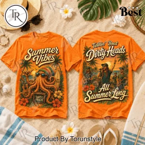Dirty Heads Summer Vibes Reggae Rock Band Orange Graphic T-Shirt