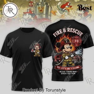Mickey Mouse Firefighter Fire & Rescue Graphic T-Shirt