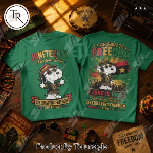 Juneteenth Freedom Day Snoopy Vintage Graphic T-Shirt