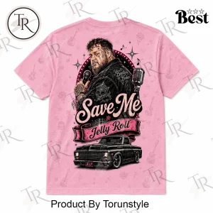 Jelly Roll Only The Best Grandmas Listen To Retro Pink Country Music Graphic T-Shirt