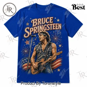 Bruce Springsteen Red White and Bruce Patriotic Vintage Rock T-Shirt
