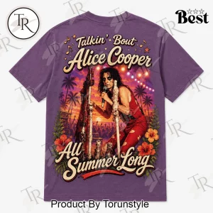 Alice Cooper Summer Vibes Retro Rock Band Graphic T-Shirt