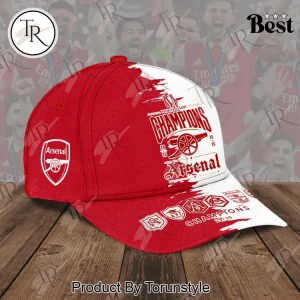 Arsenal FC Premier League Champions 25/26 Commemorative Red and White Classic Cap