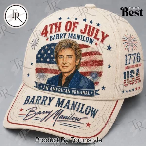 Barry Manilow American Legend Patriotic 4th of July Vintage Baseball Cap