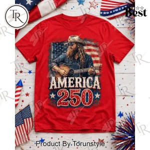 Chris Stapleton I Love America 250 Years Of Freedom Patriotic Country Music Graphic T-Shirt