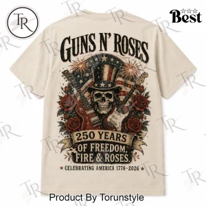 Guns N Roses America 250 Commemorative 1776-2026 Vintage Graphic T-Shirt