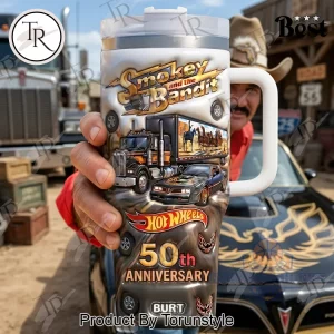 Smokey and the Bandit 50th Anniversary Hot Wheels Retro Movie Commemorative 40oz Tumbler
