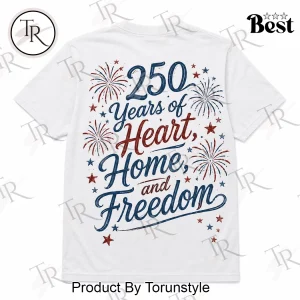 Willie Nelson USA 250 Years of Heart Home and Freedom Patriotic Country Music T-Shirt