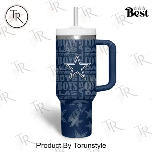 Dallas Cowboys NFL Personalized Custom Name Number 40oz Tumbler