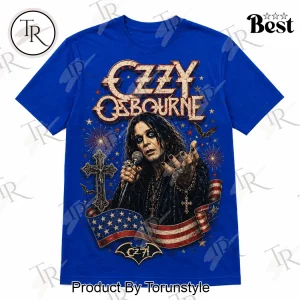 Ozzy Osbourne Red White and Blue Patriotic Rock Vintage Graphic T-Shirt