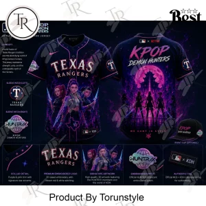 Texas Rangers MLB x KPop Demon Hunters Netflix Collab 2026 Special Edition Baseball Jersey